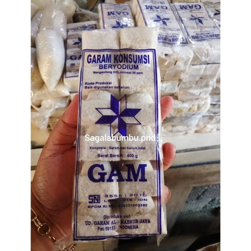 Garam dapur garam gandu khas Pangandaran garam balok garam beryodium uyah garam asin garam mandi