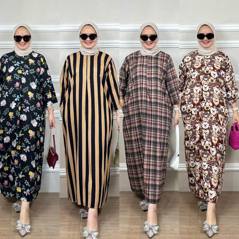 Daster Gamis Panjang Busui Lengan 3/4