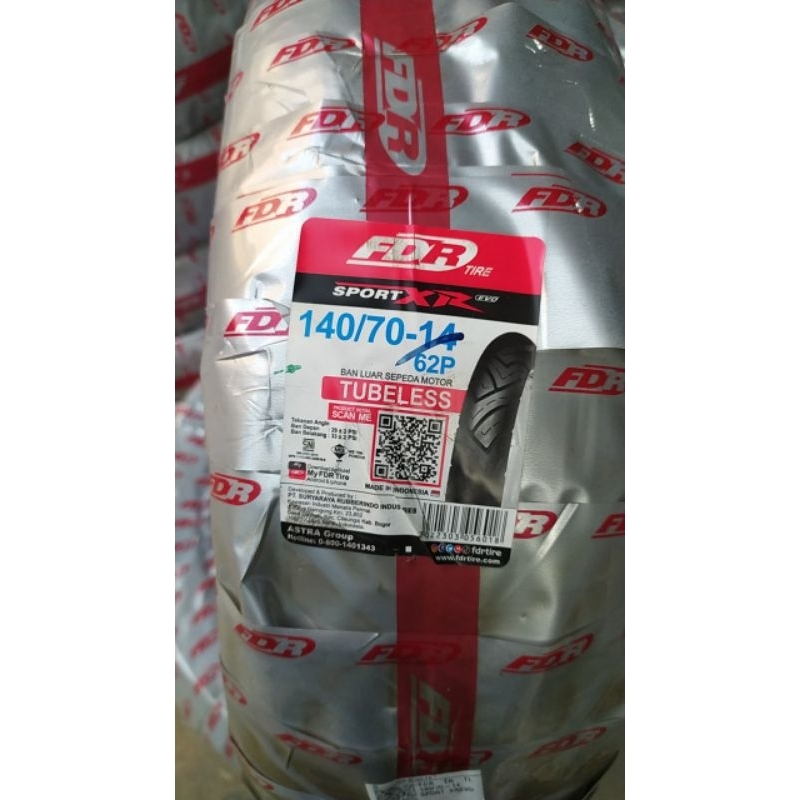 Ban FDR 140/70-14 XR evo Ban Motor Aerox Belakang Matic Tubeless