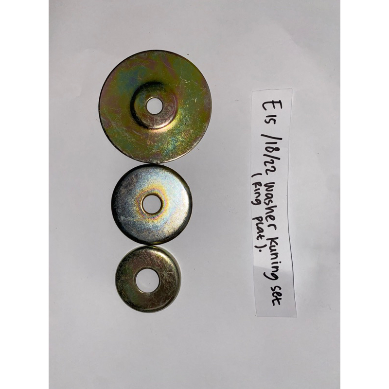 sparepart chainsaw/ senso E15/18/22 washer kuning set (ringplat)