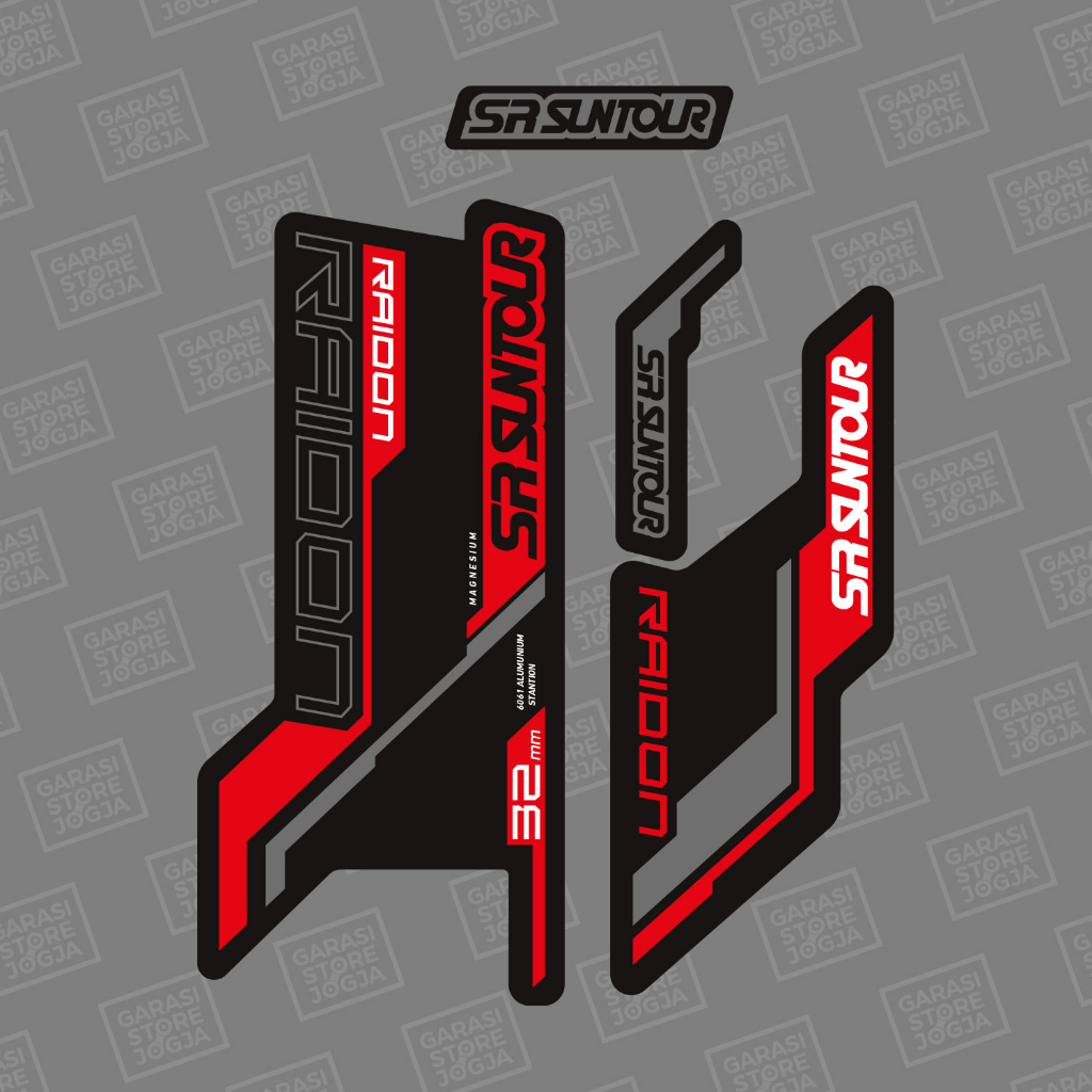 Decal Stiker Fork Suntour Raidon