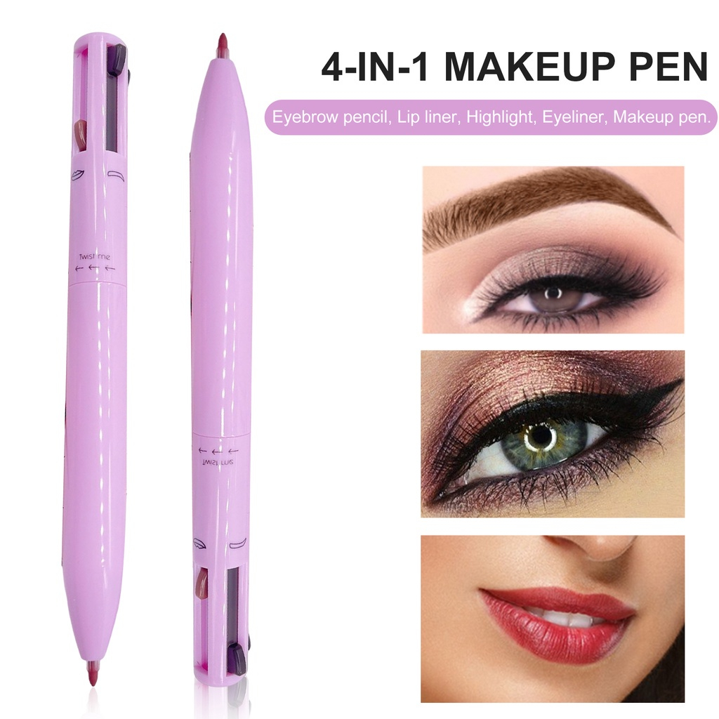 CODNiceme 4-in-1 Makeup Pen Touch Up Pen Makeup Eyebrow Pencil Eyeliner Brow Liner Lip Liner &