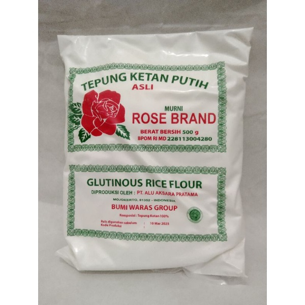 

Tepung Ketan Putih Rosebrand 500gr