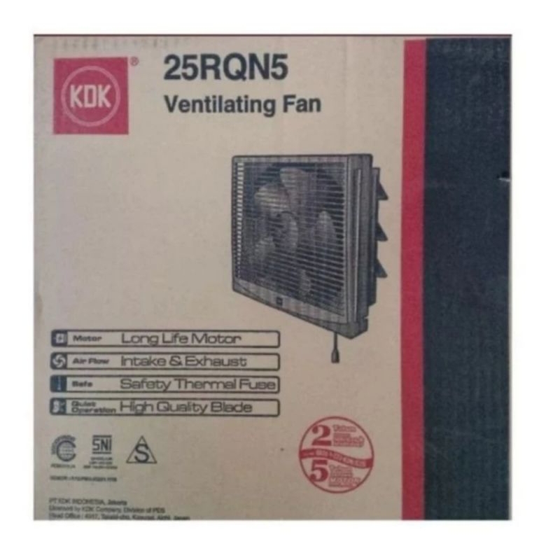 KDK 25 RQN EXHAUST FAN DINDING 10 INCH / EXHAUST FAN TEMBOK KDK 10 INCH