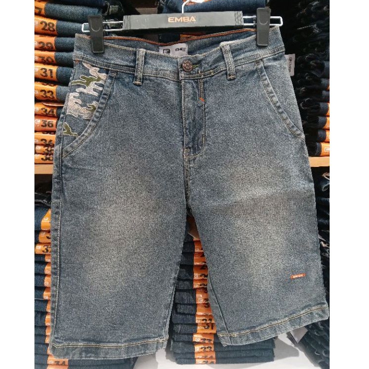 Celana pendek jeans Emba ori