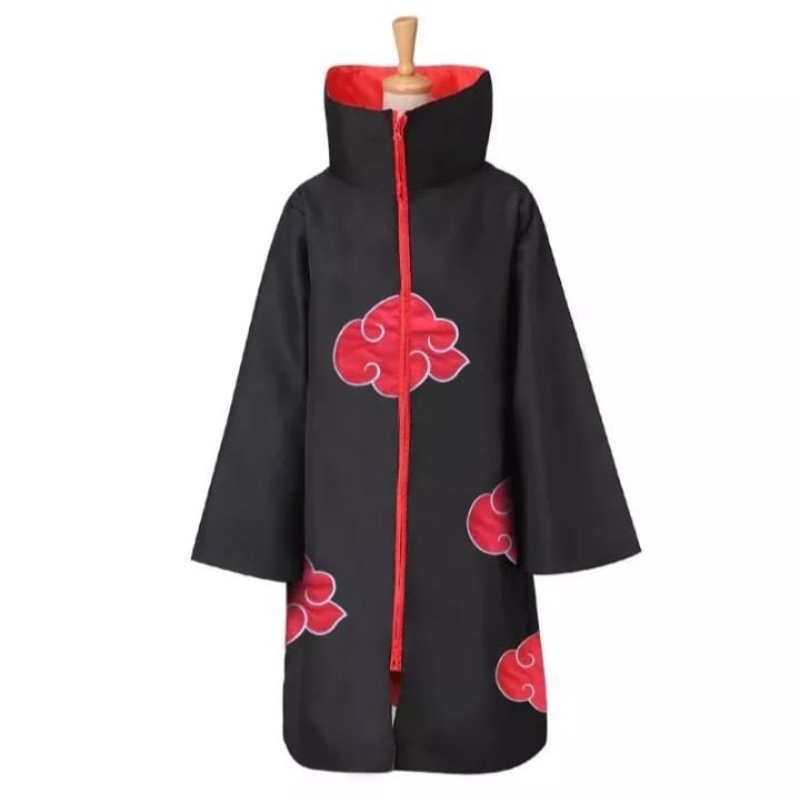 kostum jubah akatsuki naruto itachi uchiha anak dan dewasa anime cosplay