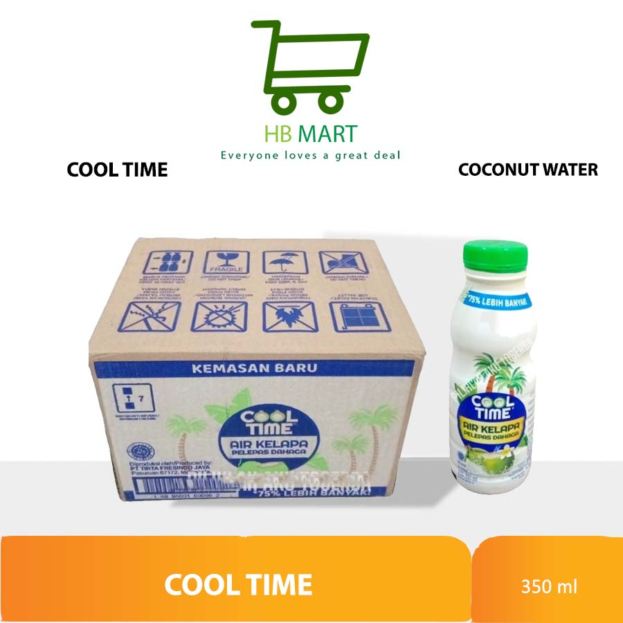 

COOL TIME COCONUT WATER Air Kelapa 350 ml - ( 1 DUS isi 12 botol )