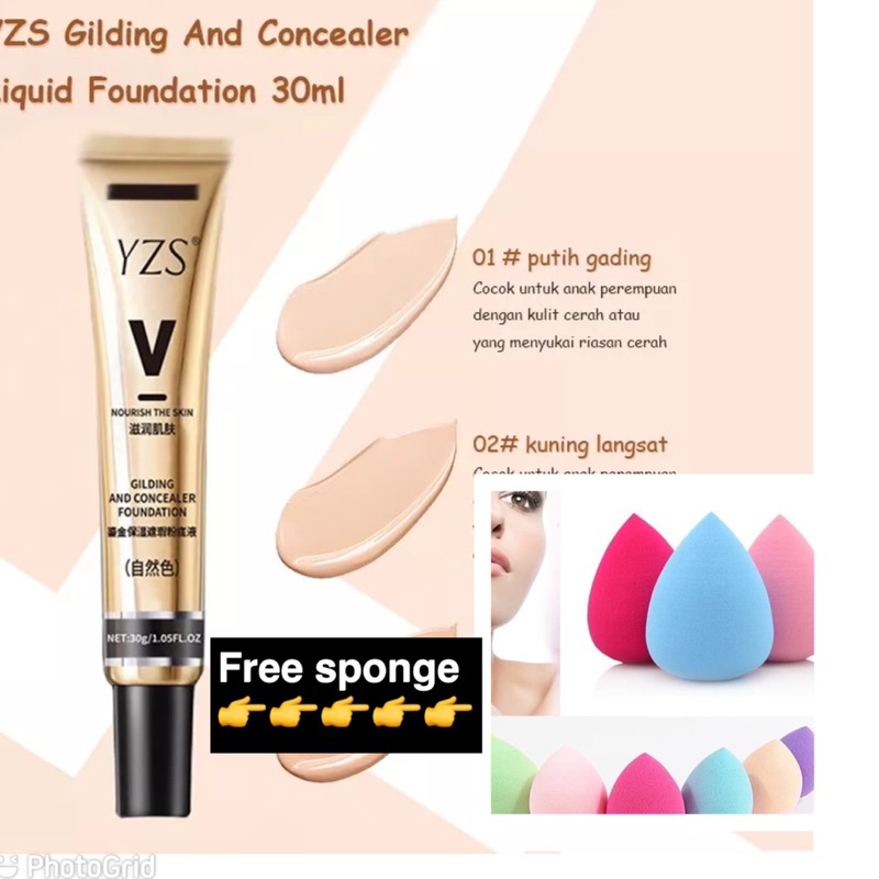 concealer/foundation yzs free sponge