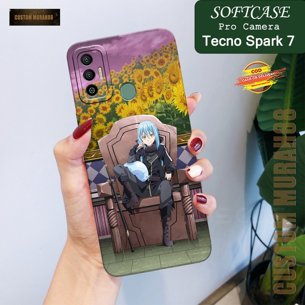 Case Tecno Spark 7 Terbaru - Fashion Case ANIME - Casing Hp Tecno Spark 7 - Softcase Pro Camera Tecn