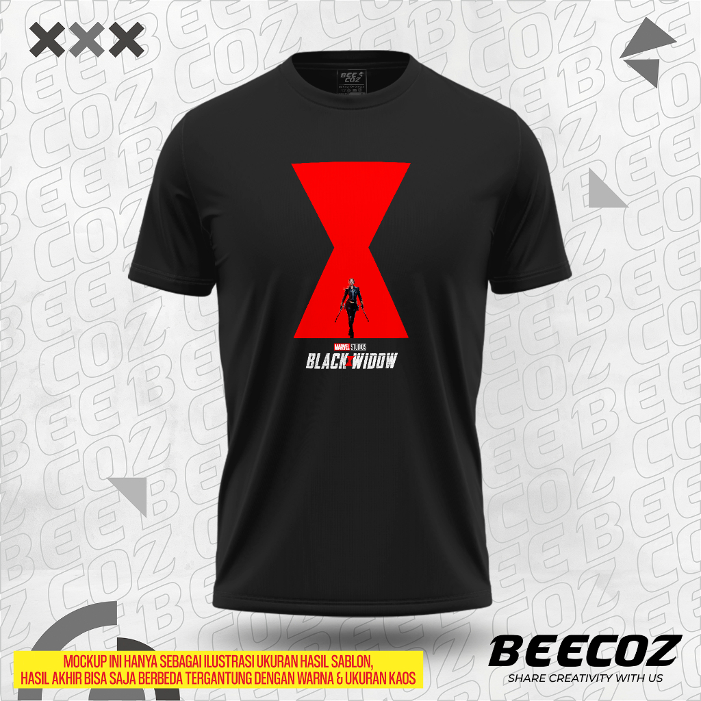 Kaos MARVEL BLACK WIDOW Distro - BEECOZ