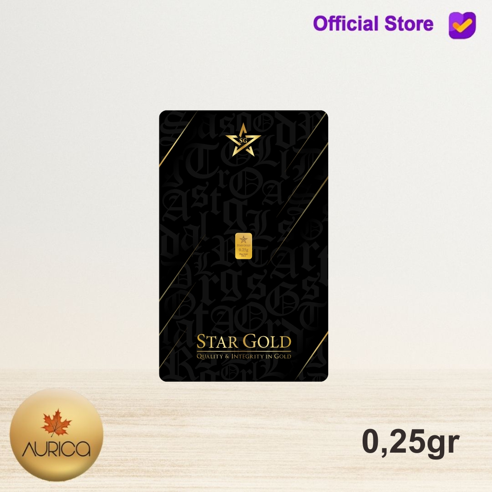Logam Mulia Star Gold Micro Gold Berat 0,25gram