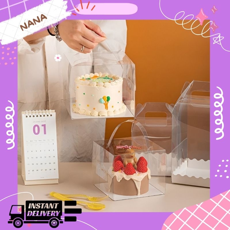 

KOTAK KUE MIKA BOX CAKE ULTAH KOREAN CAKE MIKA KK01 BERBAGAI UKURAN 8.5CM /14/15/16/20 KK02