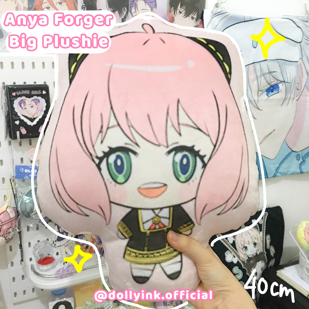 [READY STOCK]BIG PLUSHIE ANYA FORGER BY DOLLYINK.OFFICIAL/PLUSHIE ANYA FORGER/BONEKA ANYA FORGER/BON