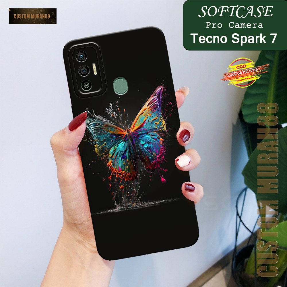 Case Tecno Spark 7 Terbaru - Fashion Case KUPU - Casing Hp Tecno Spark 7 - Softcase Pro Camera Tecno