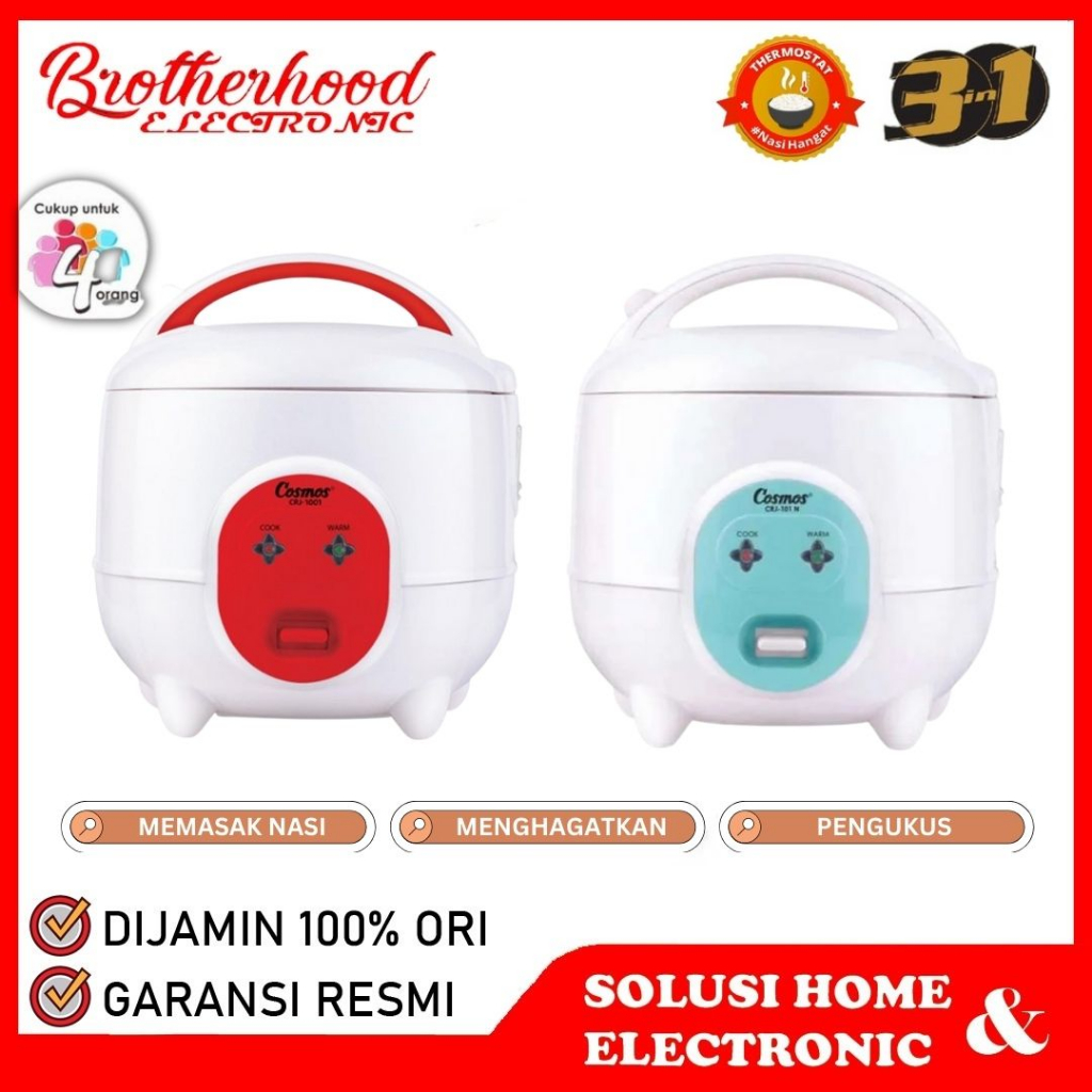 (BISA COD) MAGIC COM COSMOS / RICE COOKER COSMOS CRJ101 / CRJ 101 / CRJ-1001 / CRJ1001N / CRJ-1001