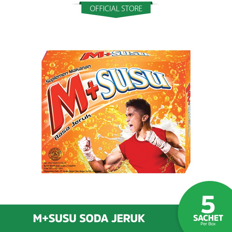 

M+SUSU rasa Jeruk Minuman Energi Serbuk