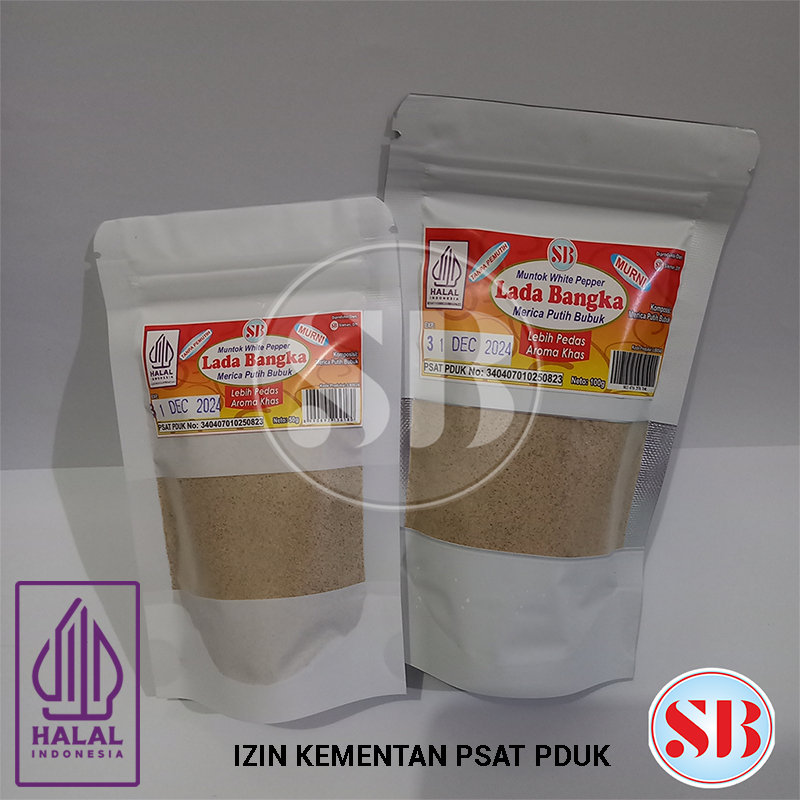 

LADA BANGKA PUTIH BUBUK (MUNTOK WHITE PEPPER)