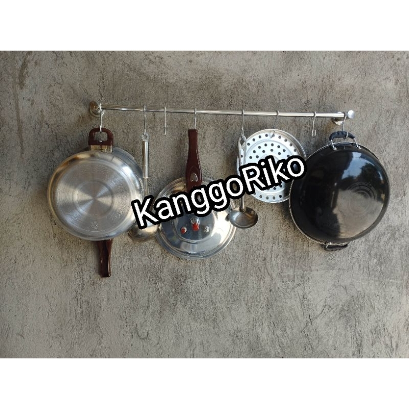 Gantungan handuk kamar mandi jemuran handuk stainless rak handuk tempel rak baju kamar mandi