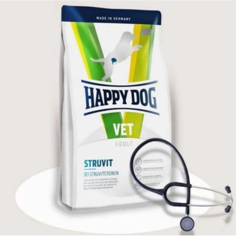 Happy Dog Vet Struvit 4kg Makanan Anjing Masalah Saluran Kencing