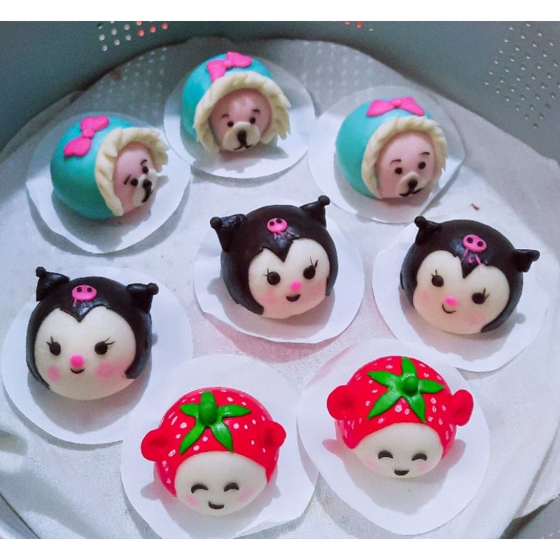 

bakpao karakter isi coklat 5 pcs mix karakter random