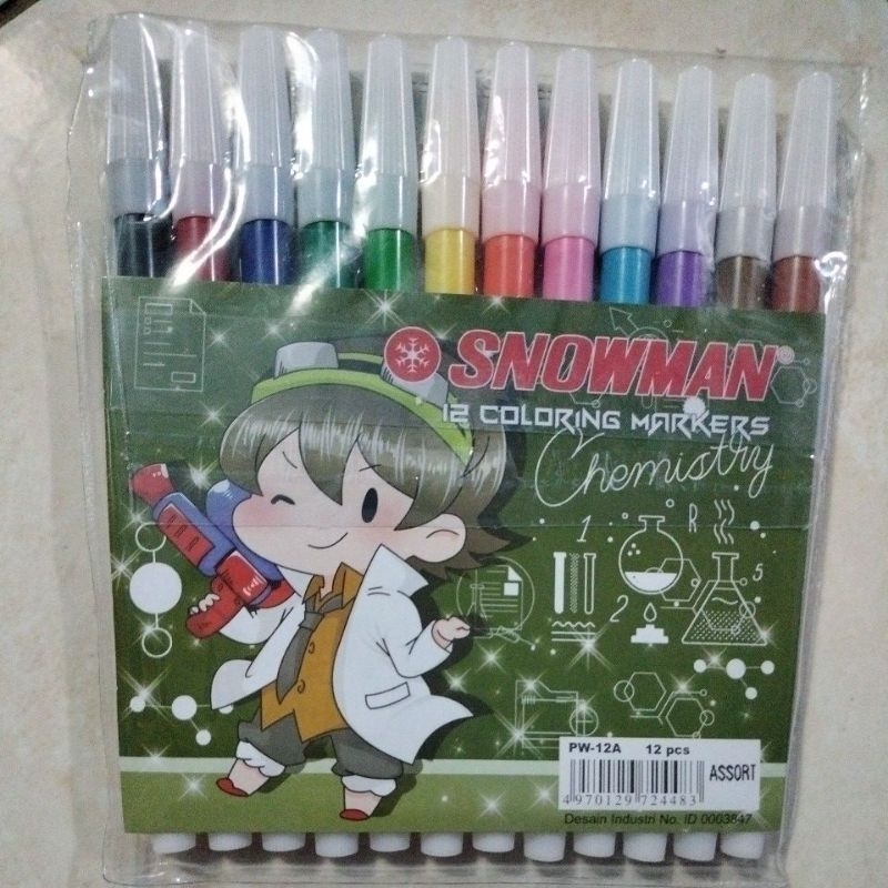 

spidol snowman 12 warna
