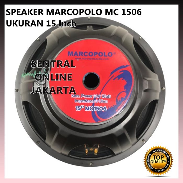 SPEAKER WOOFER MARCOPOLO 1506 15 inch MC 1506 ORIGINAL MC1506 15in FULL RANGE