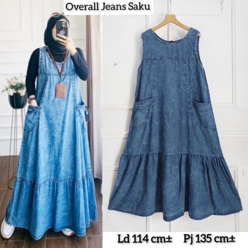 Overall Jeans Wash Saku Rumbai Jevanni