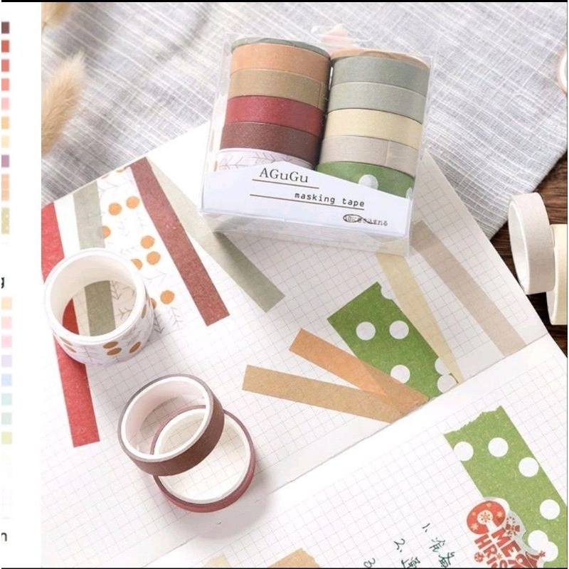 

Roll Washi Tape Deco Masking Tape Jurnal DIY Scrapbook AGUGU - A0001