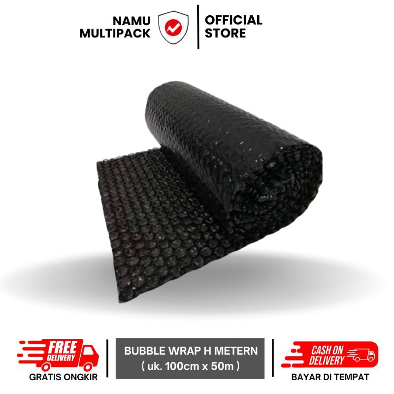 

BUBBLE WRAP HITAM/PACKING ONLINE SHOP PREMIUM/METERAN/CILACAP PURWOKERTO