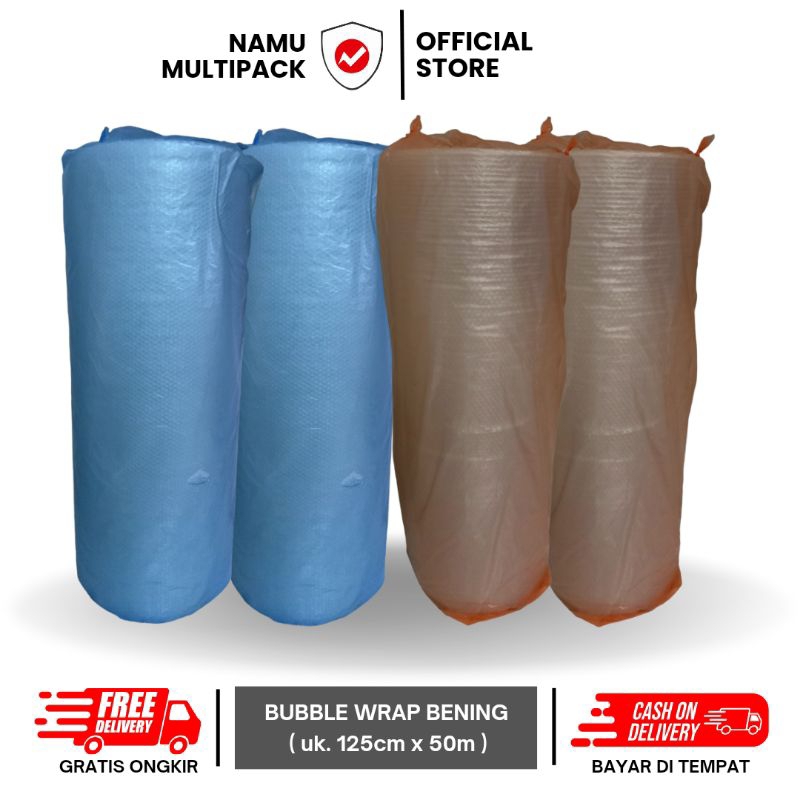 

BUBBLE WRAP BENING/PACKING ONLINE SHOP PREMIUM/1 ROLL 50MX125CM/CILACAP PURWOKERTO