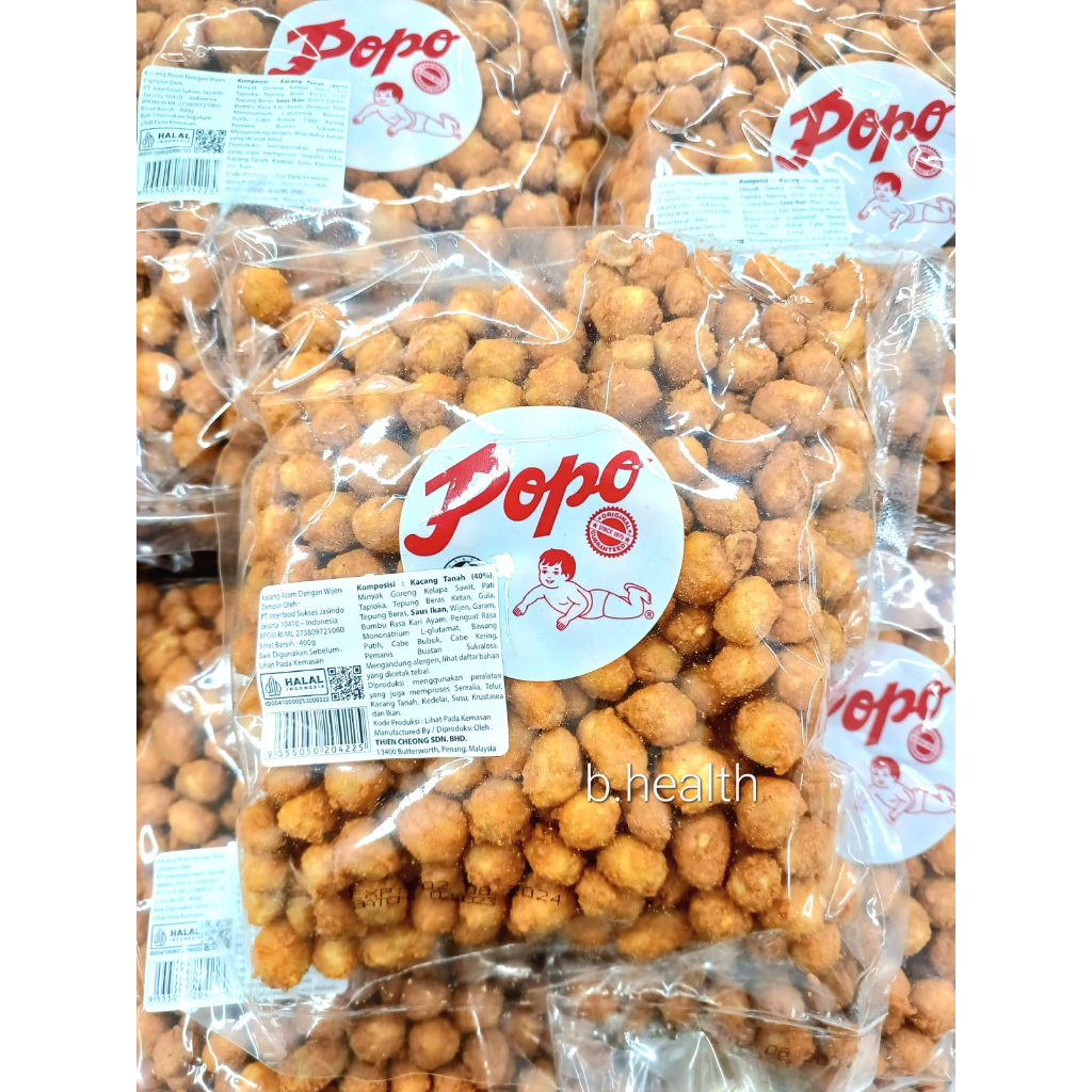 

Popo Crispy Peanut Sesame Kacang Atom Dengan Wijen Kacang Goreng