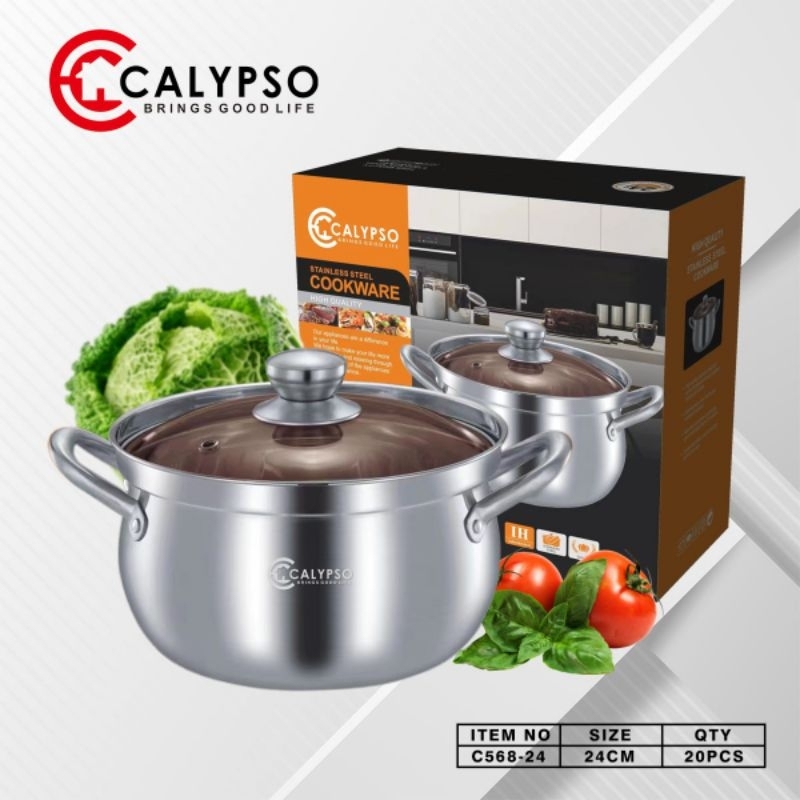 Calypso Panci Soup Pot 24 Cm Stainless Panci sup