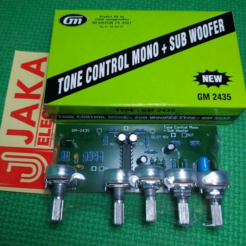 Kit Tone Control Mono Plus Subwoofer Hijau GM 2435