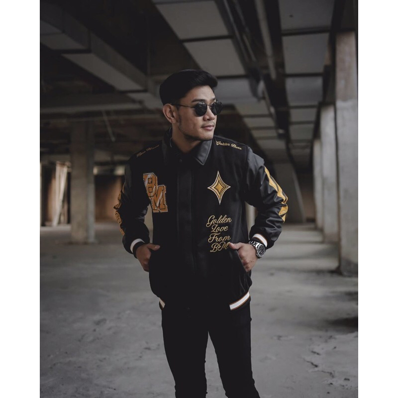 Jaket varsity golden gold bgsr
