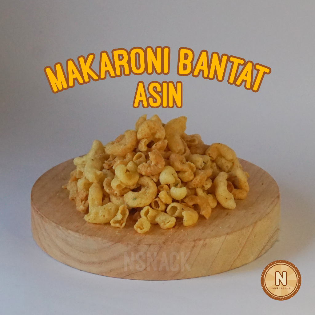 

MAKARONI BANTAT ASIN - snack - cemilan murah - 250gr