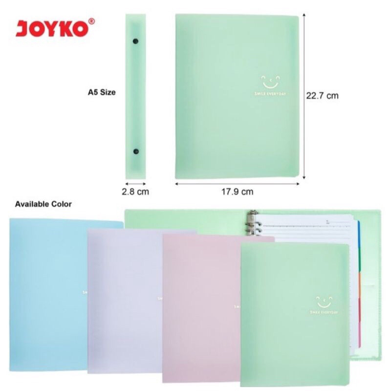 

MAP BINDER JOYKO SMILE EVERYDAY PASTEL COLOR A5