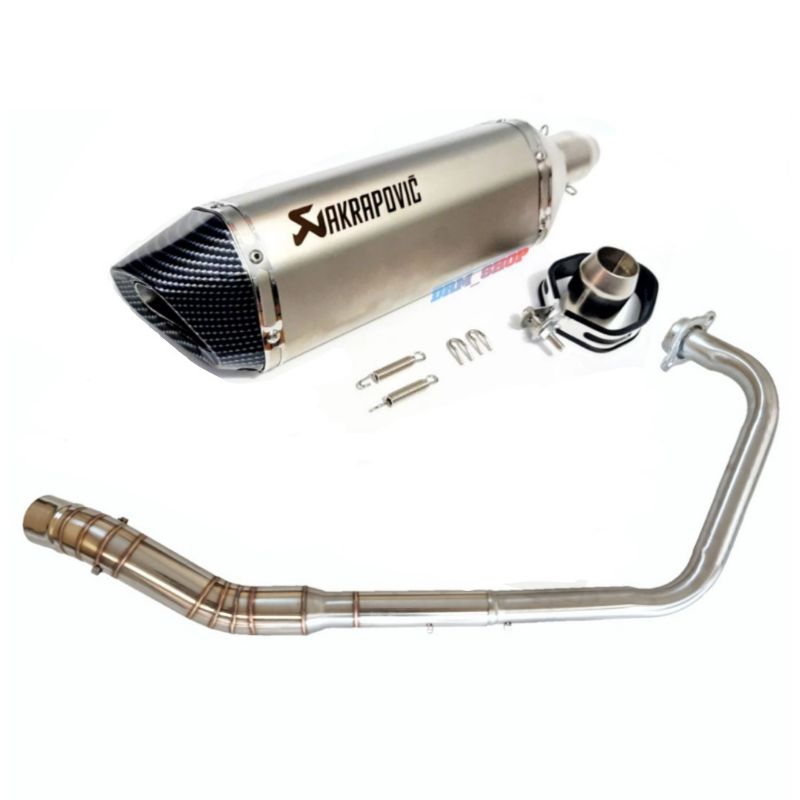 KNALPOT RACING IMPORT AKRAPOVIC BIG VOLUME FULLSISTEM NINJA250 SL MONO CBR250 MONO THAILAND