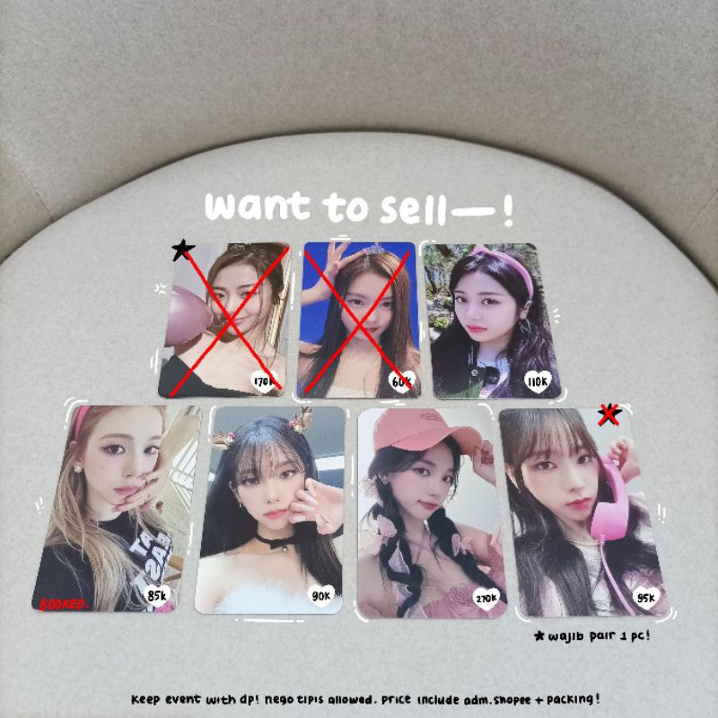 Official Photocard AESPA LESSERAFIM Karina Yunjin Garam