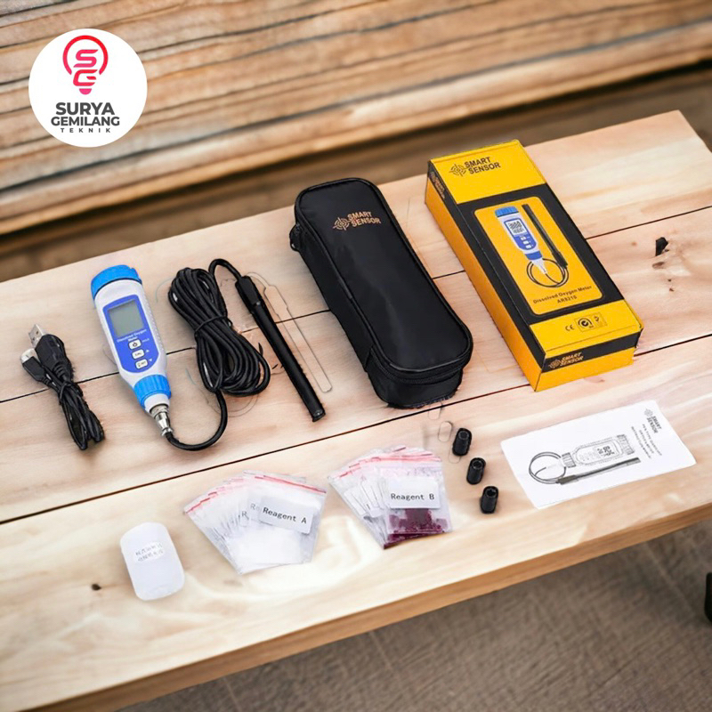 Dissolved Oxygen Meter DO Smart Sensor AR8210 Tester Oksigen O2 Larutan Kadar Water Quality Analyzer