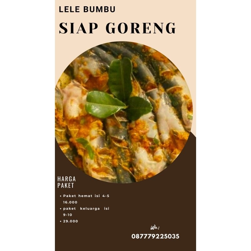 

lele bumbu siap goreng / prozen