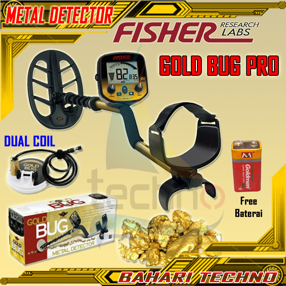FISHER Gold Bug Pro METAL DETEKTOR DETECTOR EMAS LOGAM Gold Silver