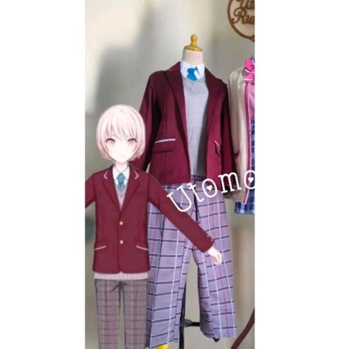 utomorumja Pakaian Seragam Sekolah Akiyama Mizuki new event Project Sekai Kostum Cosplay