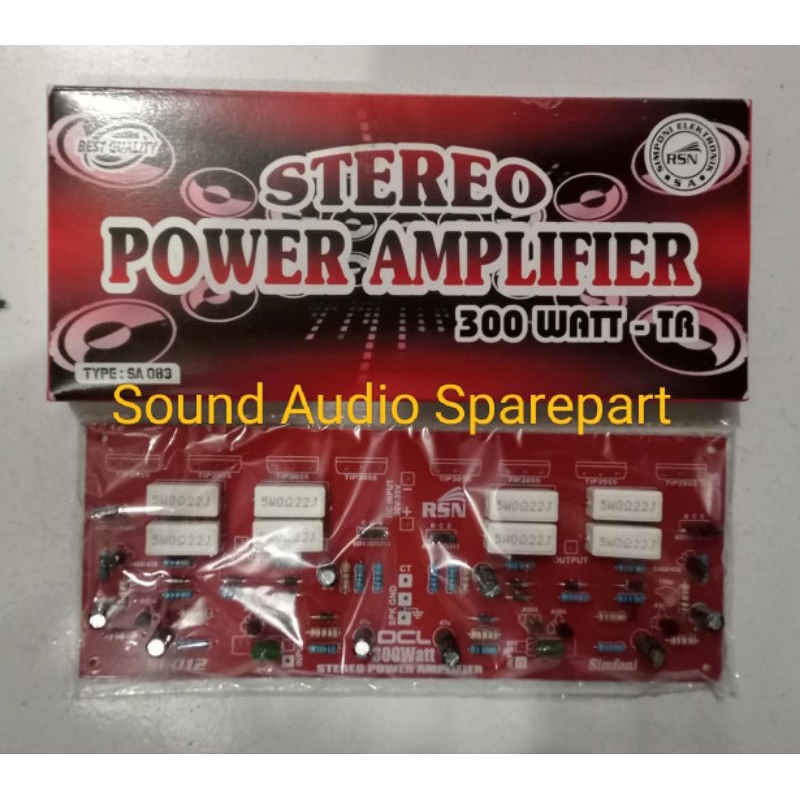 KIT DRIVER POWER AMPLIFIER OCL 300 WAT TANPA FINAL