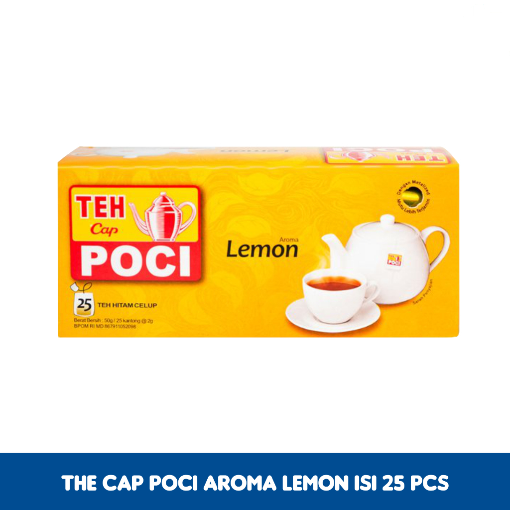 

TEH CAP POCI AROMA LEMON ISI 25 PCS