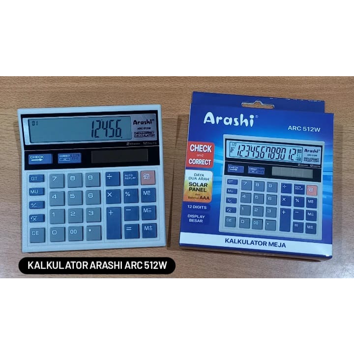

Arashi Kalkulator/Kalkulator Meja ARC-512W