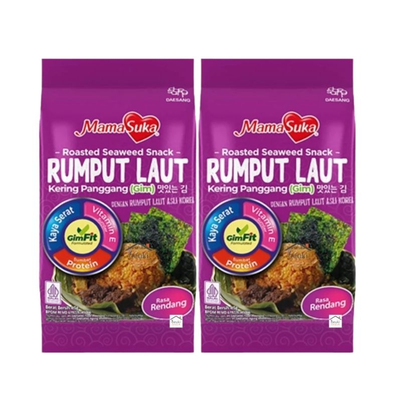 

Mama Suka Rumput Laut Panggang Rasa Rendang 2 X 4.5 gr