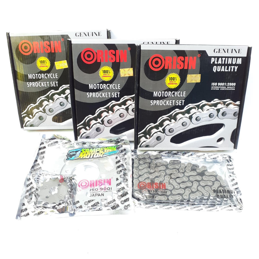 Gir Set Lengkap Gir Depan Belakang Ranti Rante Standart Vixion New Karisma  Supra X 125 Fi Injeksi J