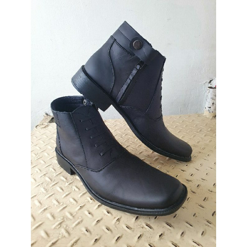 Sepatu pdh / sepatu kulit pria / sepatu satpam / sepatu kulit / sepatu pria / sepatu security