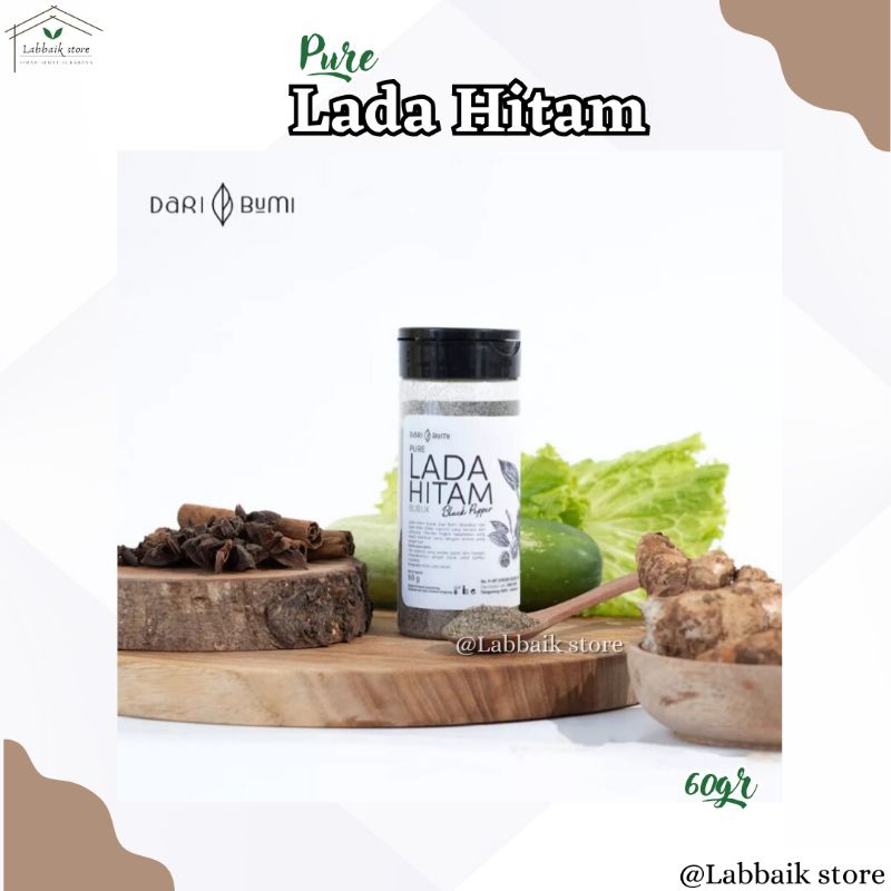 

Dari Bumi Pure Lada Hitam Bubuk 60gr