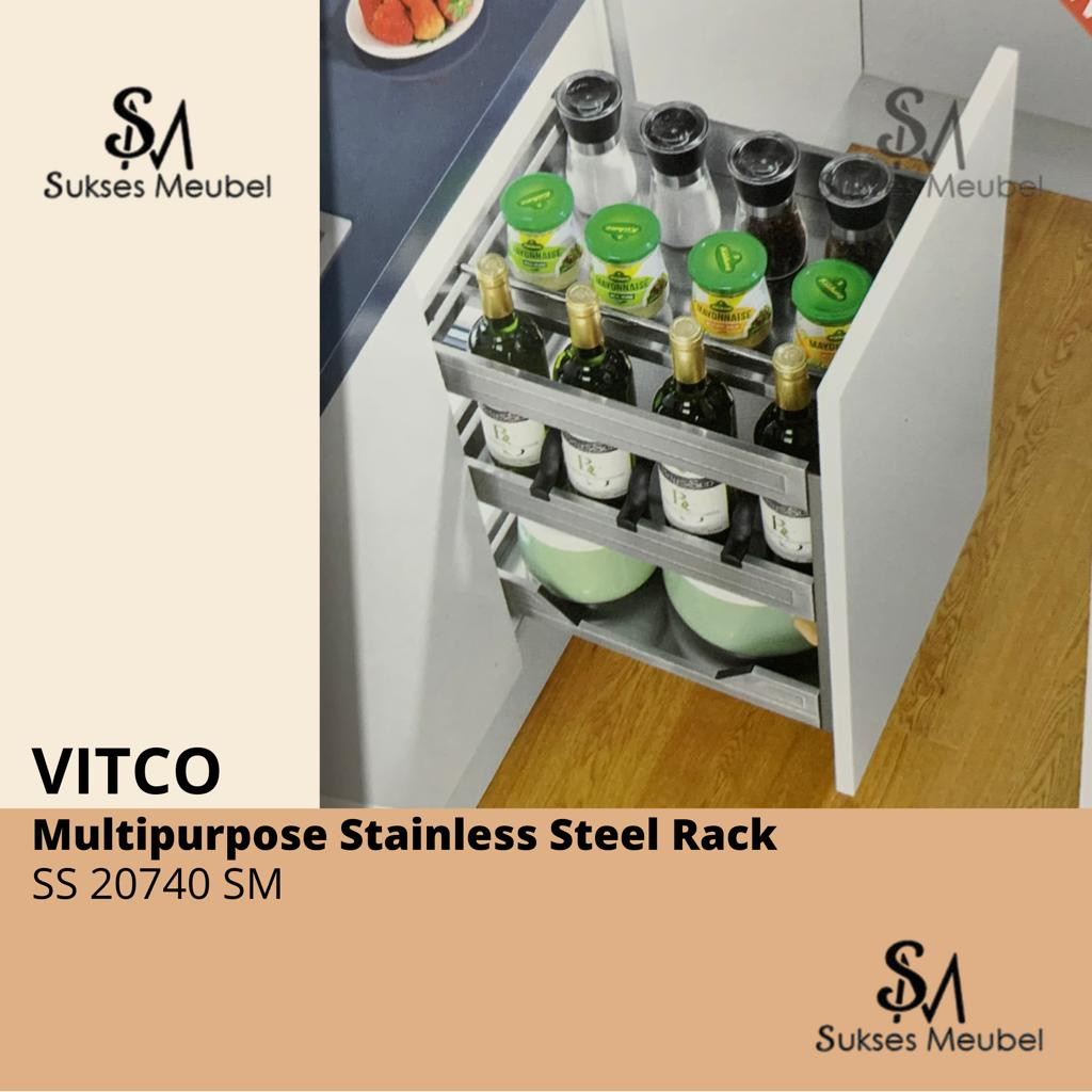 VITCO Multipurpose Stainless Steel Rack SS 20740 SM | Rak Serbaguna VITCO